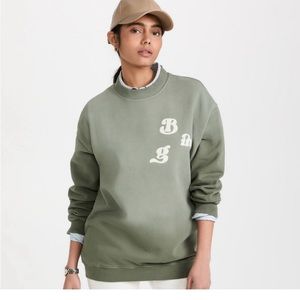 Anine Bing green cody sweathsirt